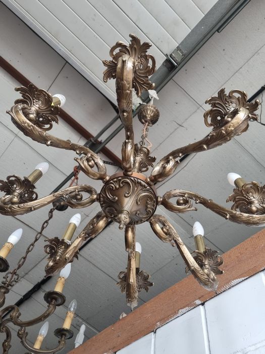 żyrandol mosiężny lampa wisząca sufitowa
