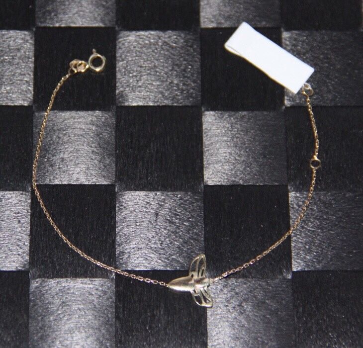 Złota bransoletka celebrytka Apart skrzydła ptak wazka motyl motylek