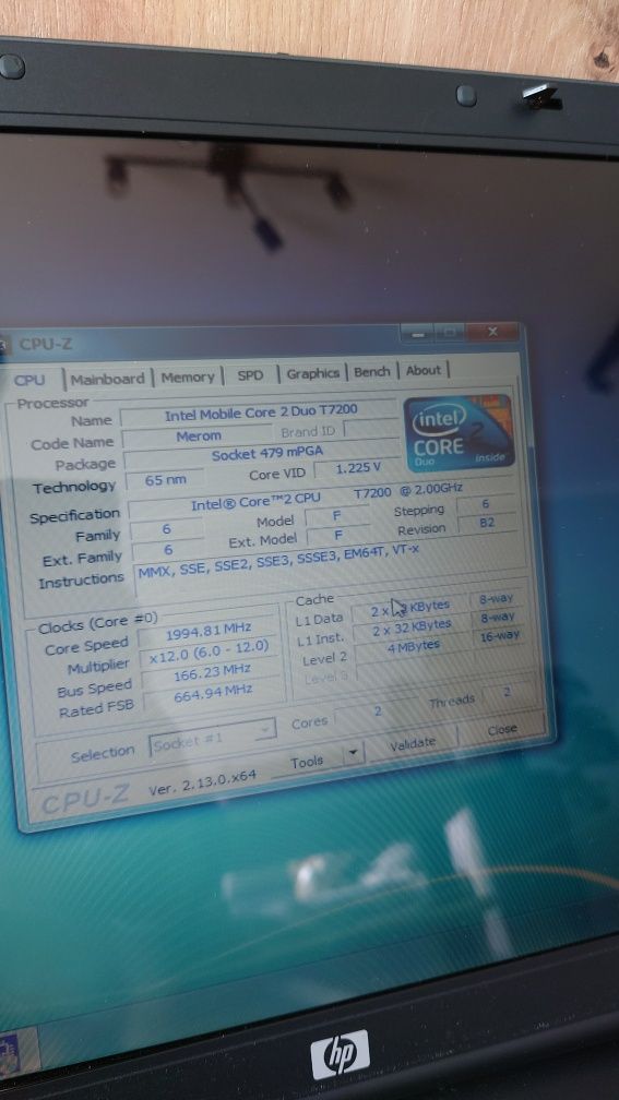 Laptop HP Compaq nx7400 uszkodzony