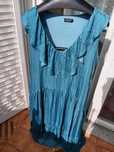 Vestido boêmio chic turquesa Natura XL