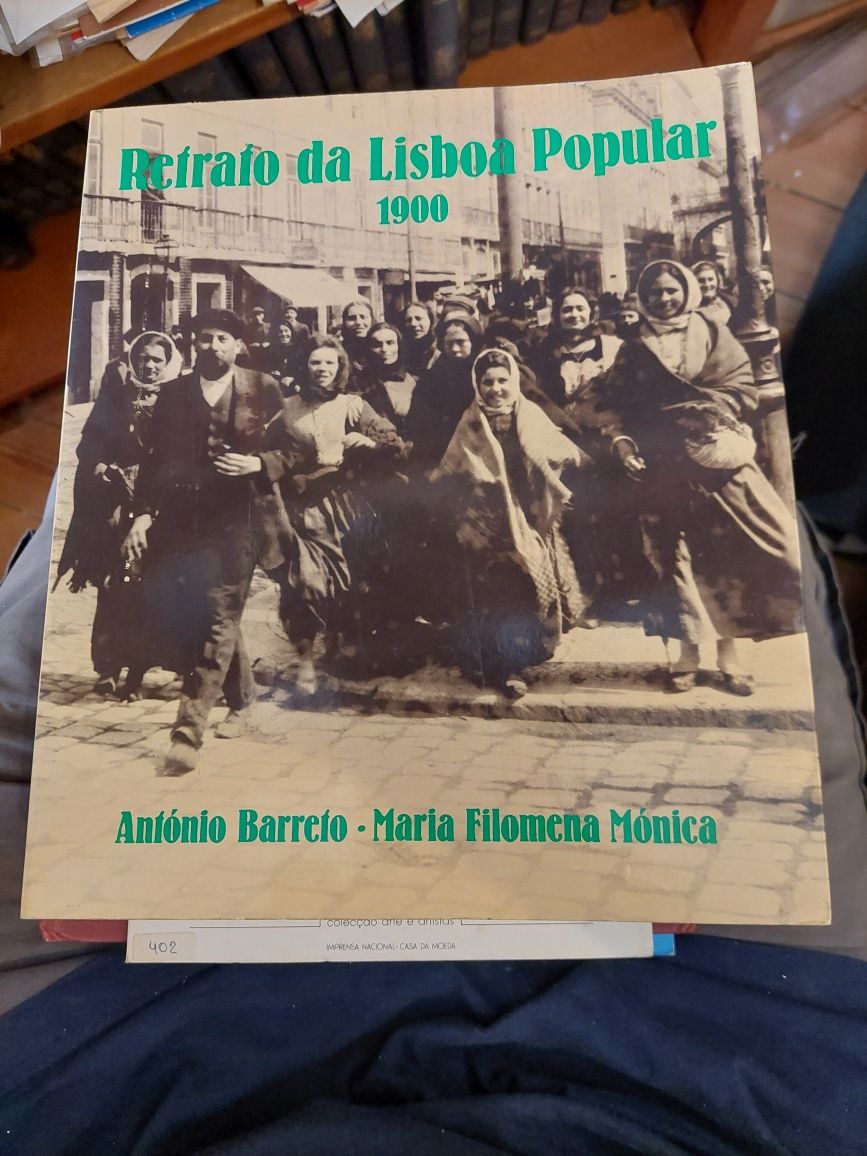 Livro retrato de Lisboa Popular 1900 António Barreto Maria Filomena