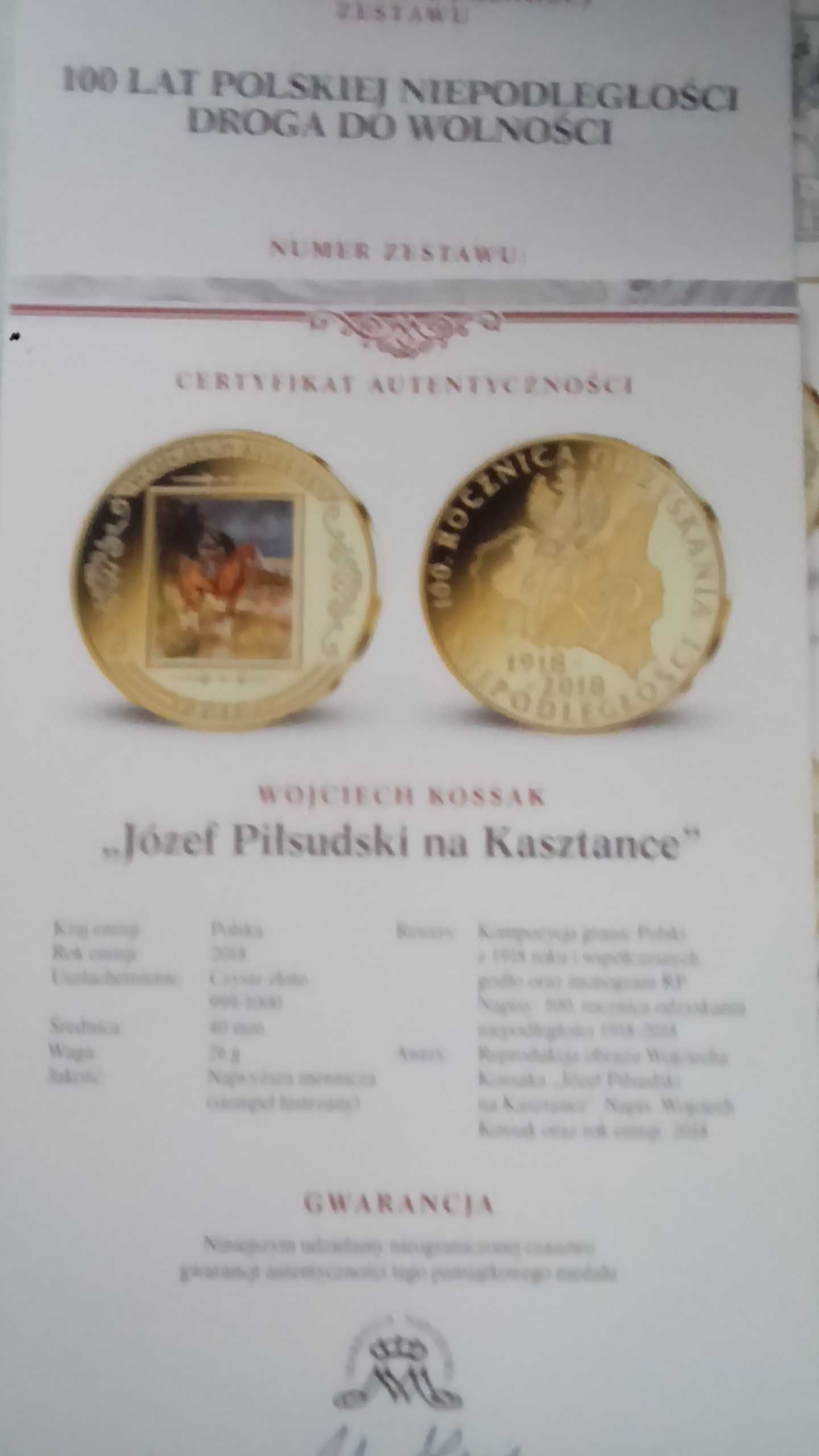 Klaser 100 lat Polskiej Niepodległości.