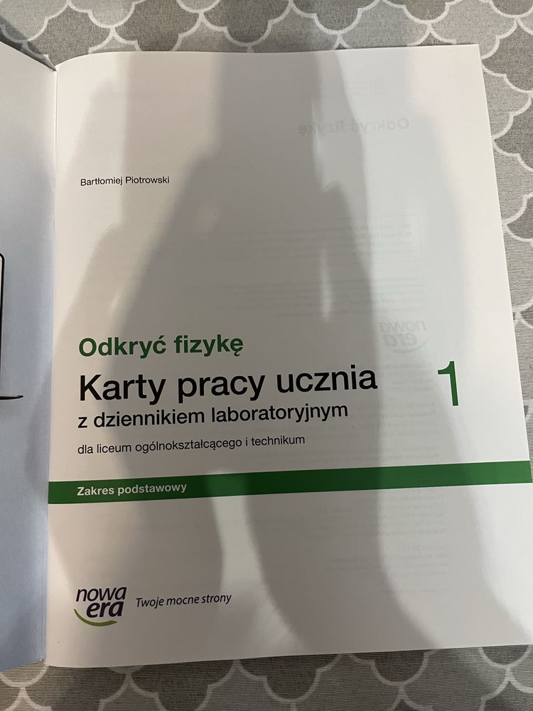 Karty pracy- Odkryć fizykę, fizyka 1, Nowa Era