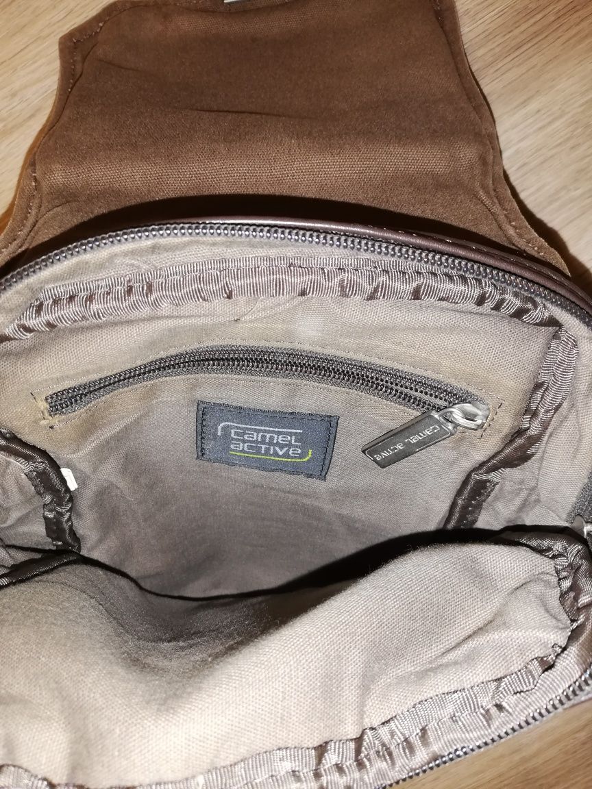 Bolsa em pele genuína Camel active