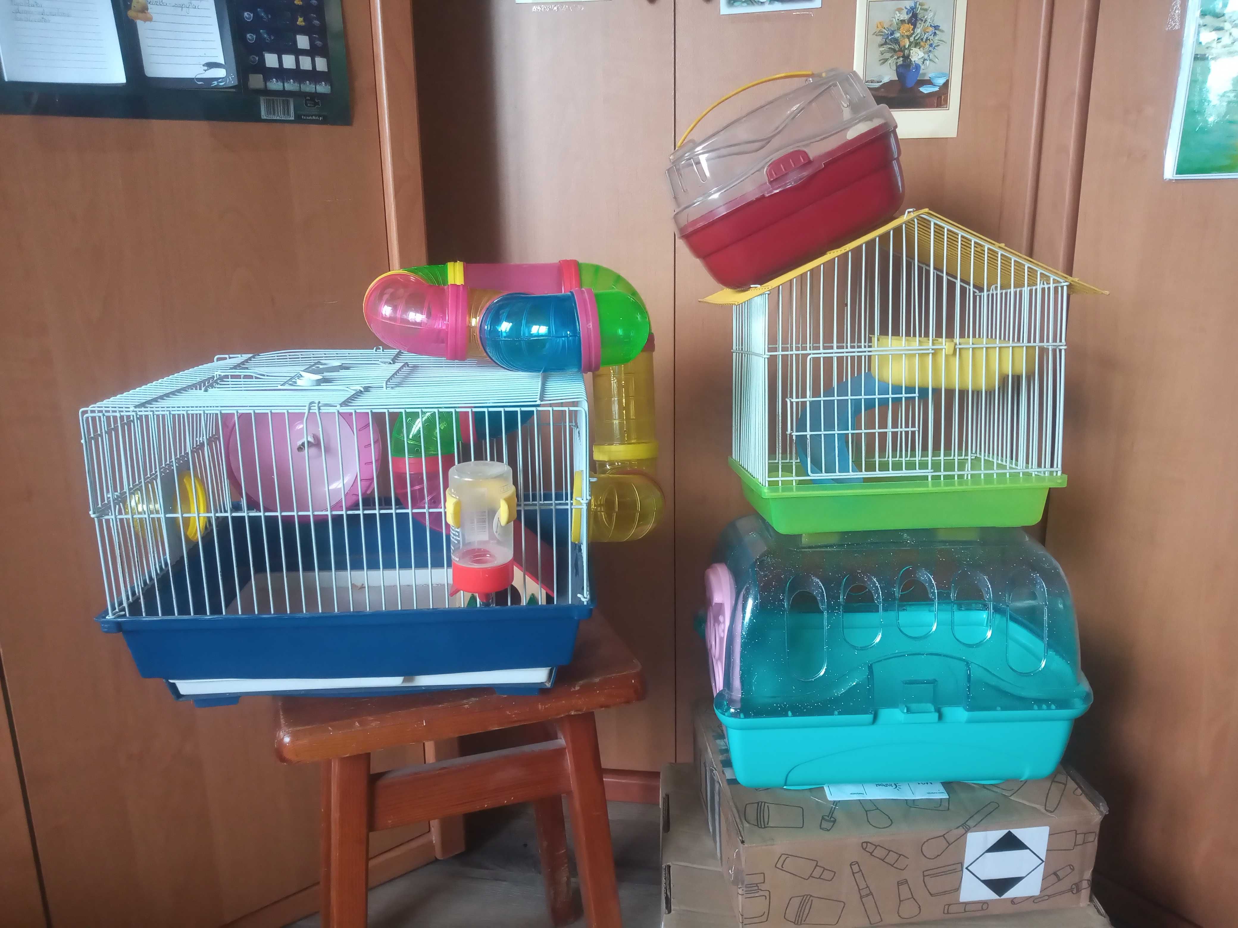 klatka, transporter na chomika myszki