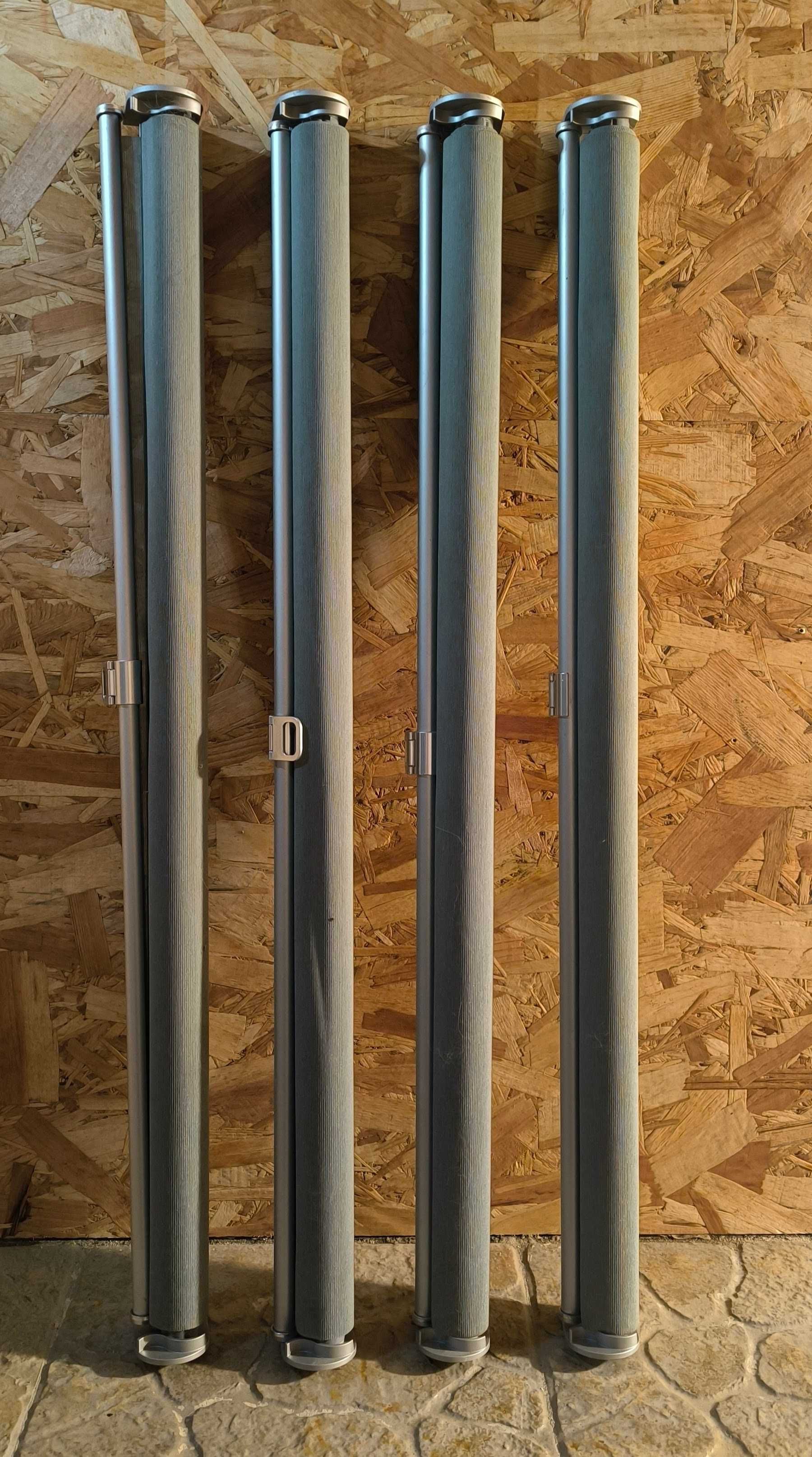 Conjunto de 4 Estores de Correr IKEA, SKOGSKLÖVER, cinza, 80x195 cm