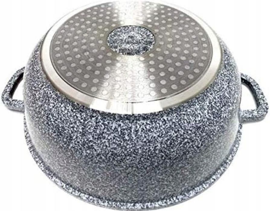 ZESTAW GARNKÓW Z POWŁOKOM MARMUROWĄ ceramiczne 12EL nie przywieragrat