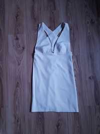 Nowa biała sukienka Mango L