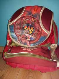 Plecak do szkoły Bakugan Czerwony Duży mieszczący A4