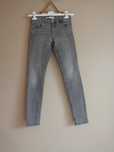 Spodnie jeansowe wysoki stan skiny jeans szare dopasowane Zara XS klas