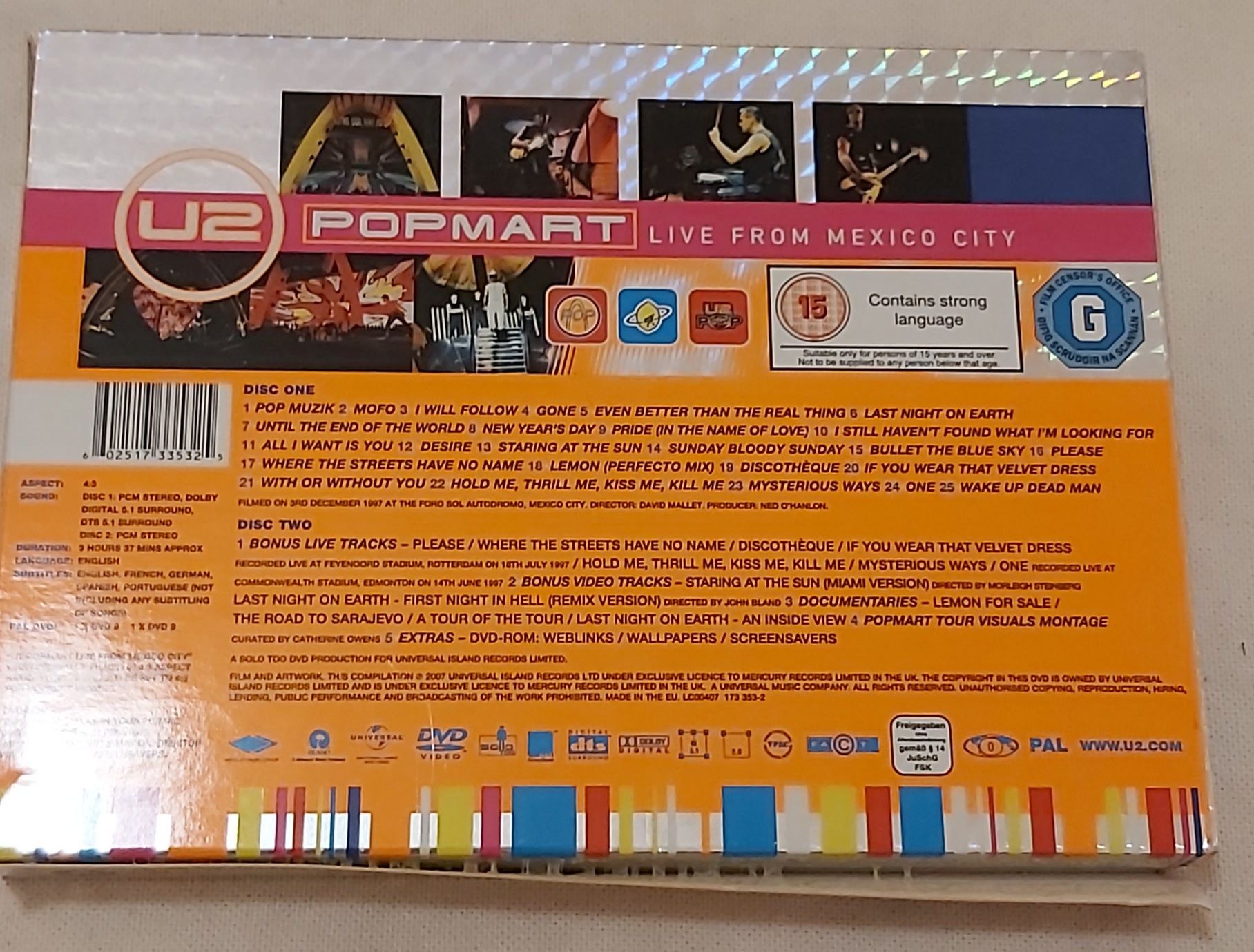 DVD Concerto U2 Popmart