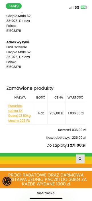 Pszenica Dubaj, rok po centrali