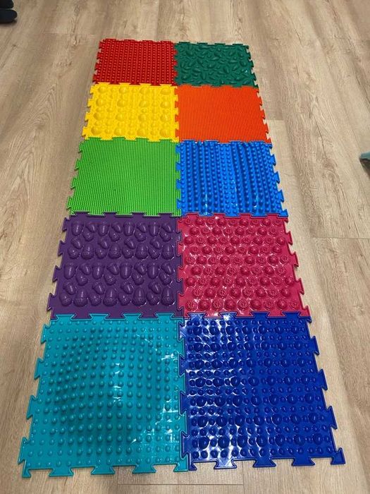 ЧОРНА Пʼятниця|Масажний ортопедичний килимок для діток 10 пазлів