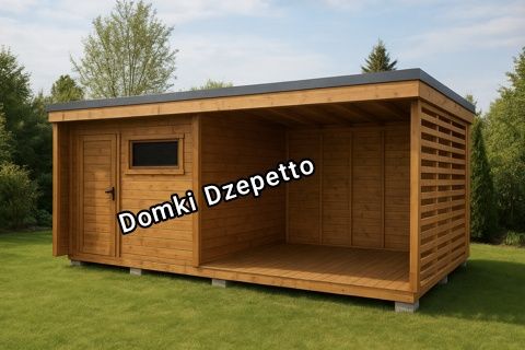 %RATY% Domek na działkę z tarasem narzędziowy gospodarczy altana