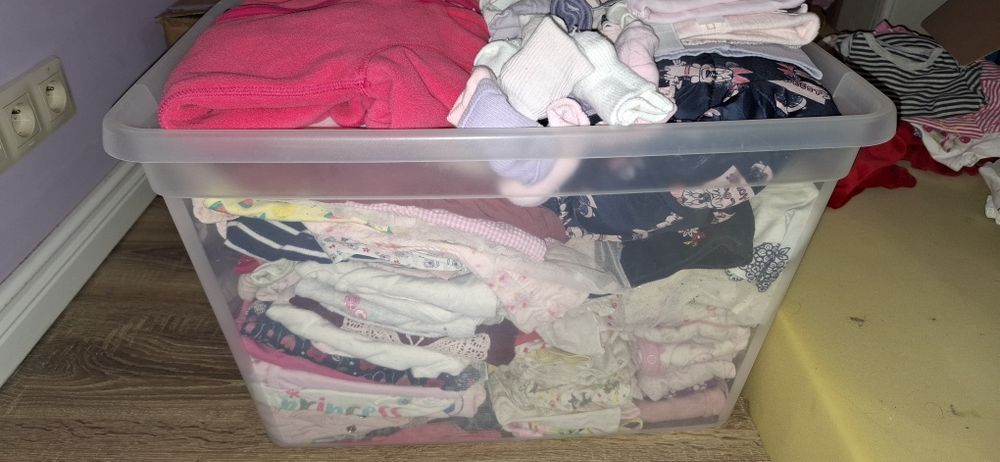 Paka ubranek dla dziewczynki 62 (ponad 100 szt)