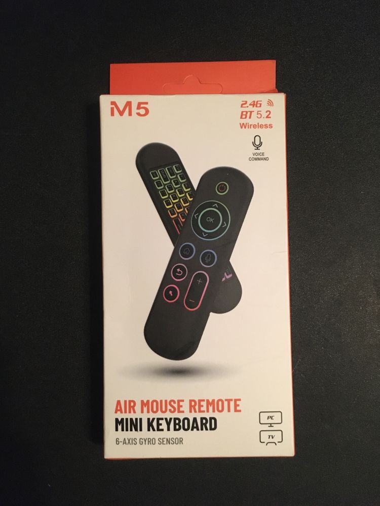 Airmouse mysz powietrzna z klawiaturą podświetlenie