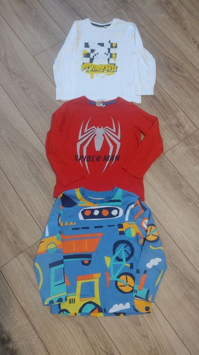 Paka bluzek dla chłopca roz 116