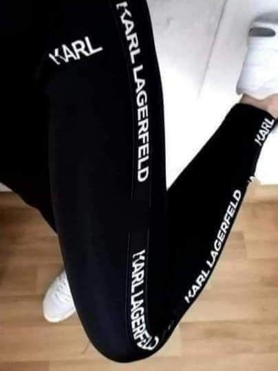 Legginsy Karl Lagerfeld wyszywane