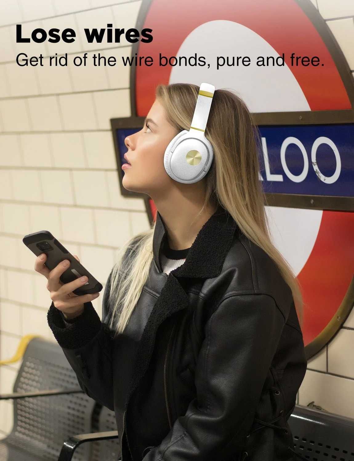 Słuchawki Bezprzewodowe COWIN SE7 Aktywne z redukcją szumów Bluetooth