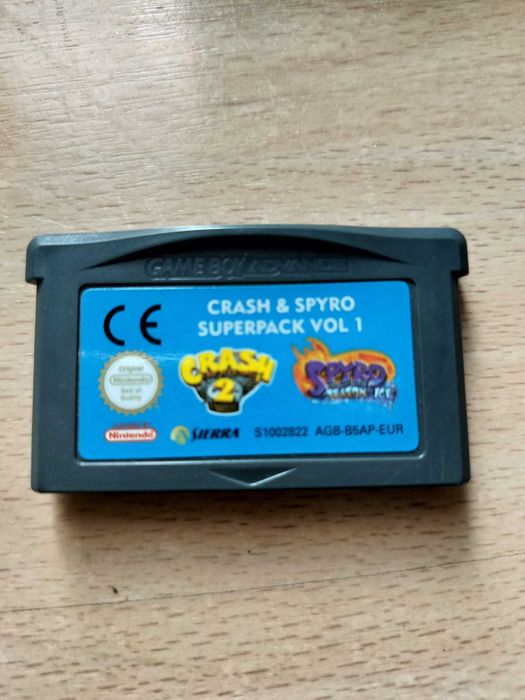 jogo gameboy advance crash 2 e spyro superpack vol 1
