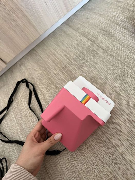 Фотоапарат з сумкою миттєвого друку Polaroid Now рожевий з білим