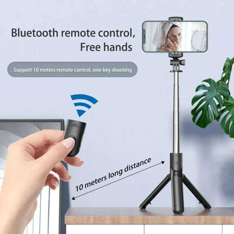 Bezprzewodowy bluetooth monopod kijek selfi statyw.