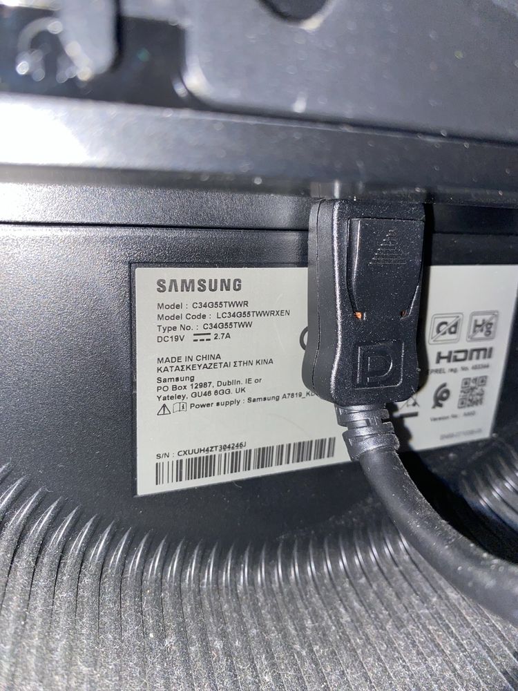 Samsung Odyssey G5 34” 1 ms 165Hz