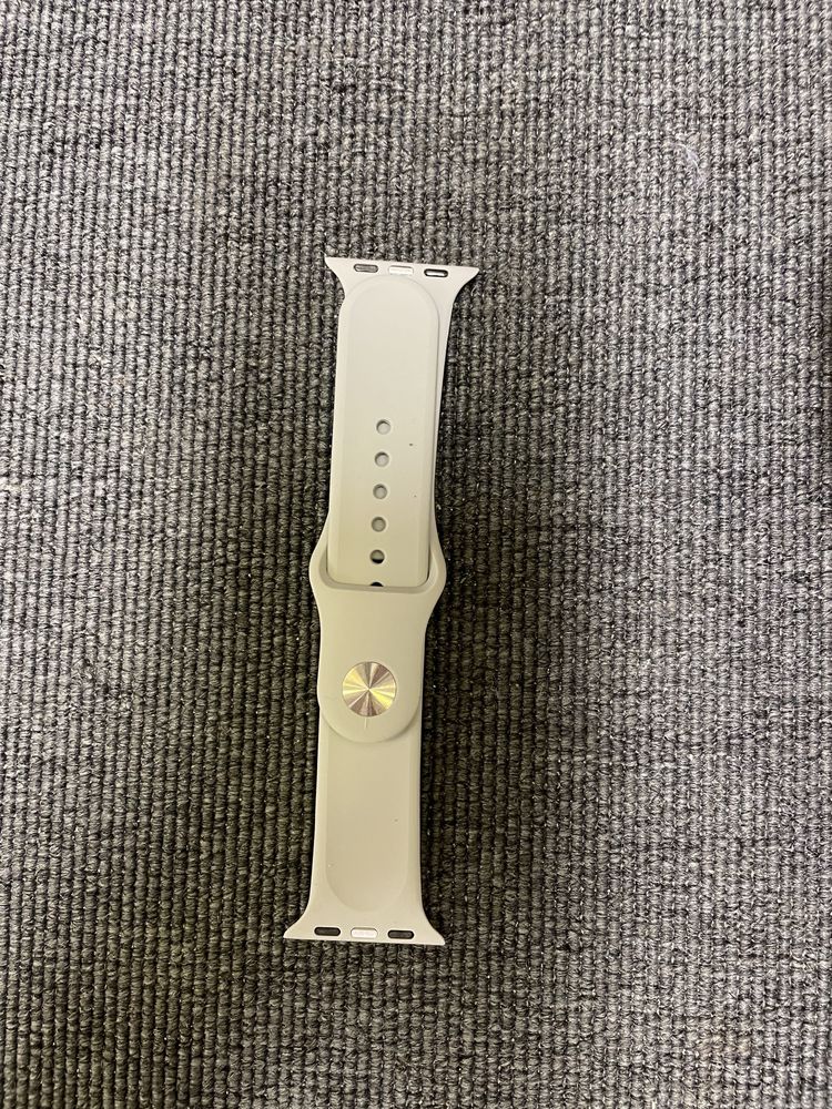 Silikonowy szary pasek do apple watch 38/40/41mm