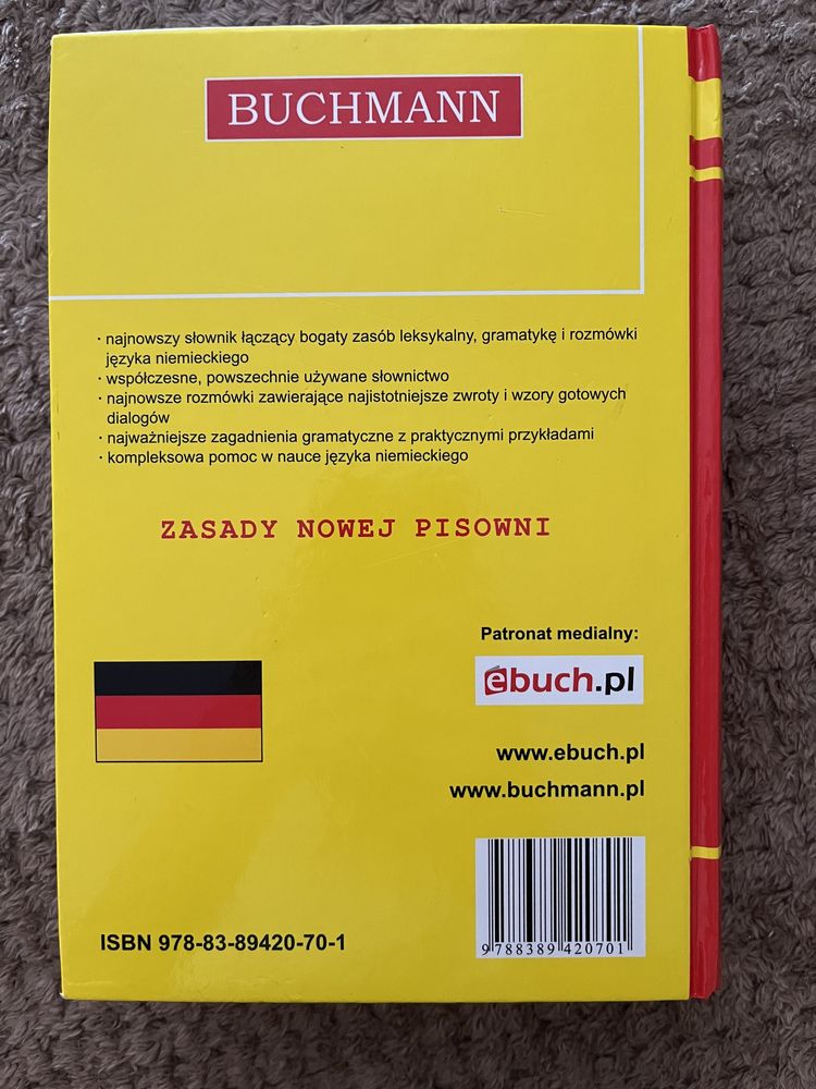 słownik niemiecko- polski Buchmann