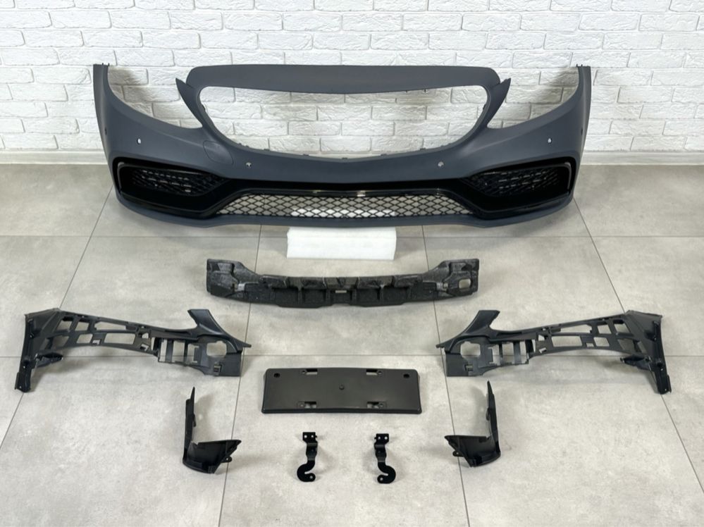 Бампер в сборе стиль AMG C63 Mercedes C-class W205 2014-2018