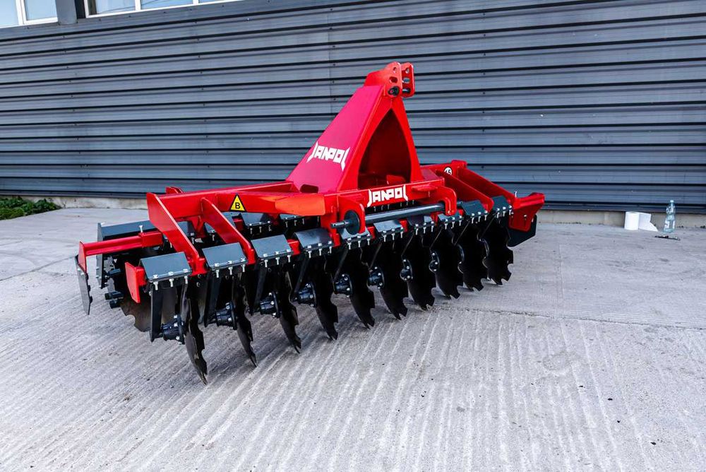 Wyprzedaż!! Brona talerzowa MEDIUM 3,0m 560mm wał JANPOL