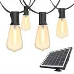 Solarna girlanda do ogrodu, łańcuch świetlny 30 metrów, 49 żarówek + 1