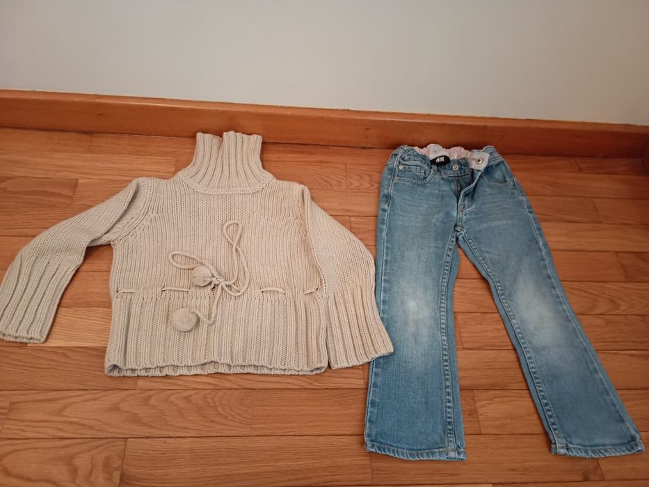 Lote de 8 peças de roupa menina 2-3 anos de inverno