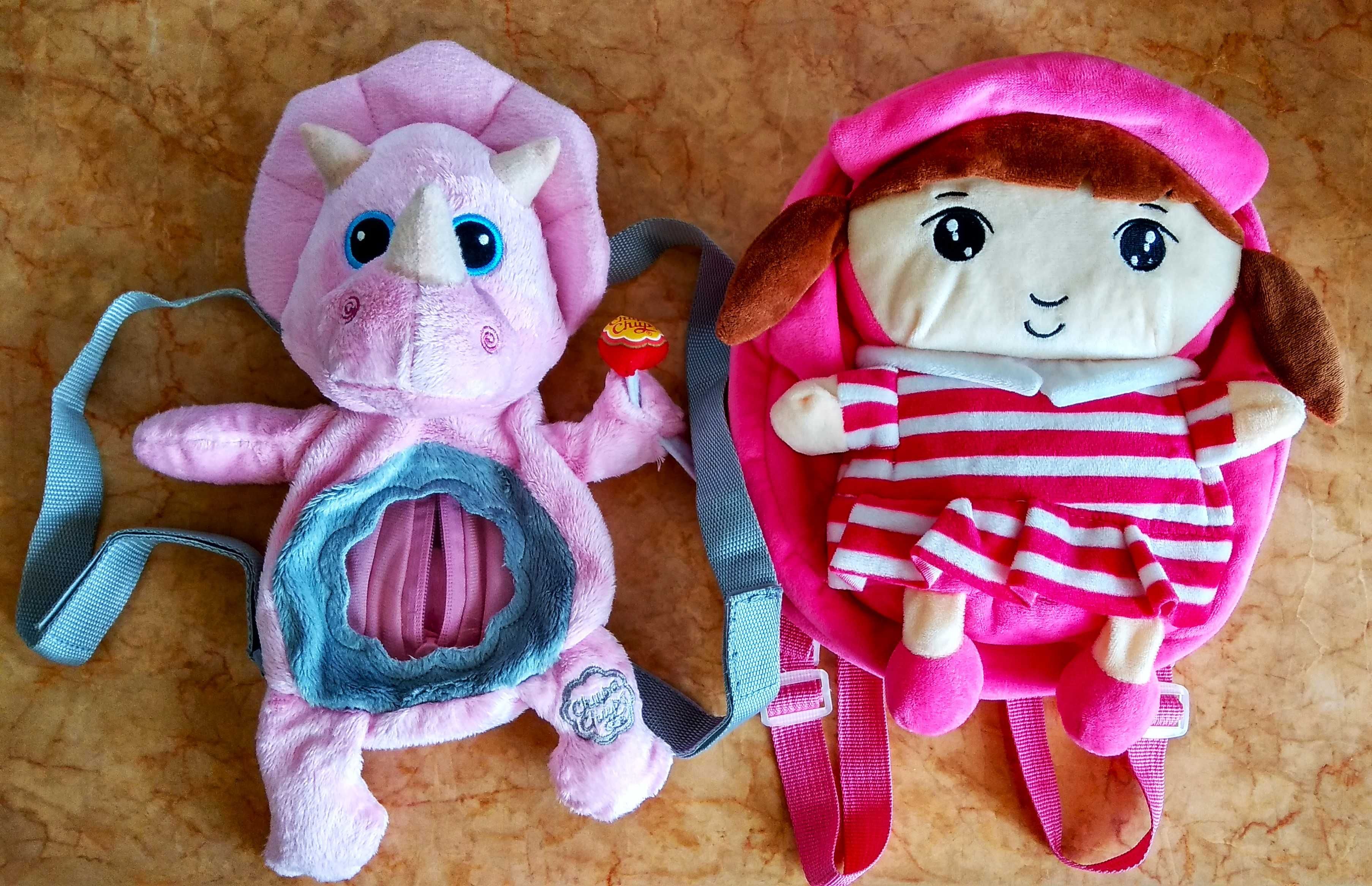 игрушки мягкие большие одним лотом. кукла + динозаврик.