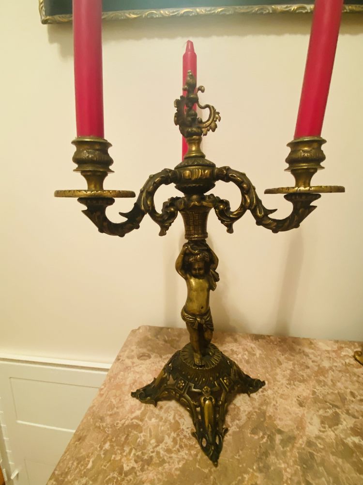 Candelabro em bronze