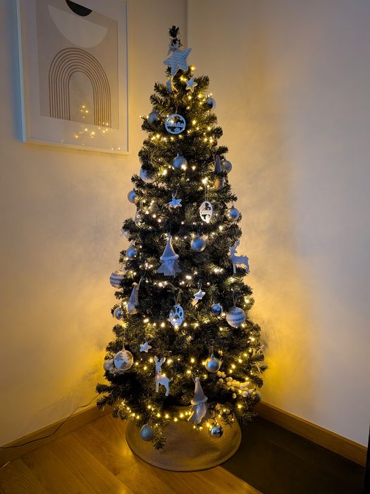 Árvore natal 180cm com luzes