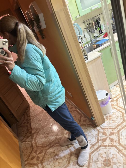 Пуховик осінній жіночий оверсайз