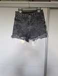 Spodenki jeansowe postrzepione wysoki stan push up