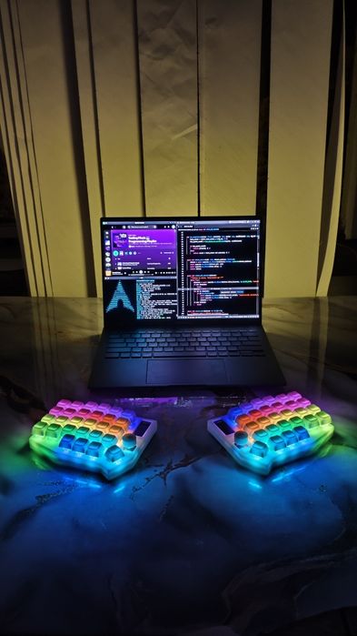 Lotus58 split keyboard wireless | роздільна клавіатура блютуз ZMK Lily