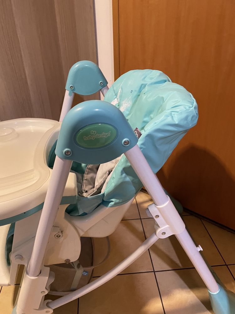 Krzesełko do karmienia baby design pepe regulacja wysokości