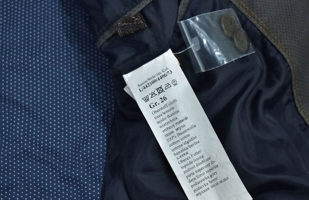 Camel Active Szara Bawełniana Marynarka Męska 26