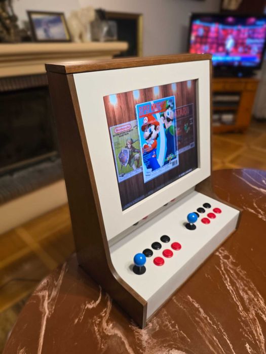 Arcade Bartop Retro * Drewniany * Raspberry PI * Contra Mortal Kombat