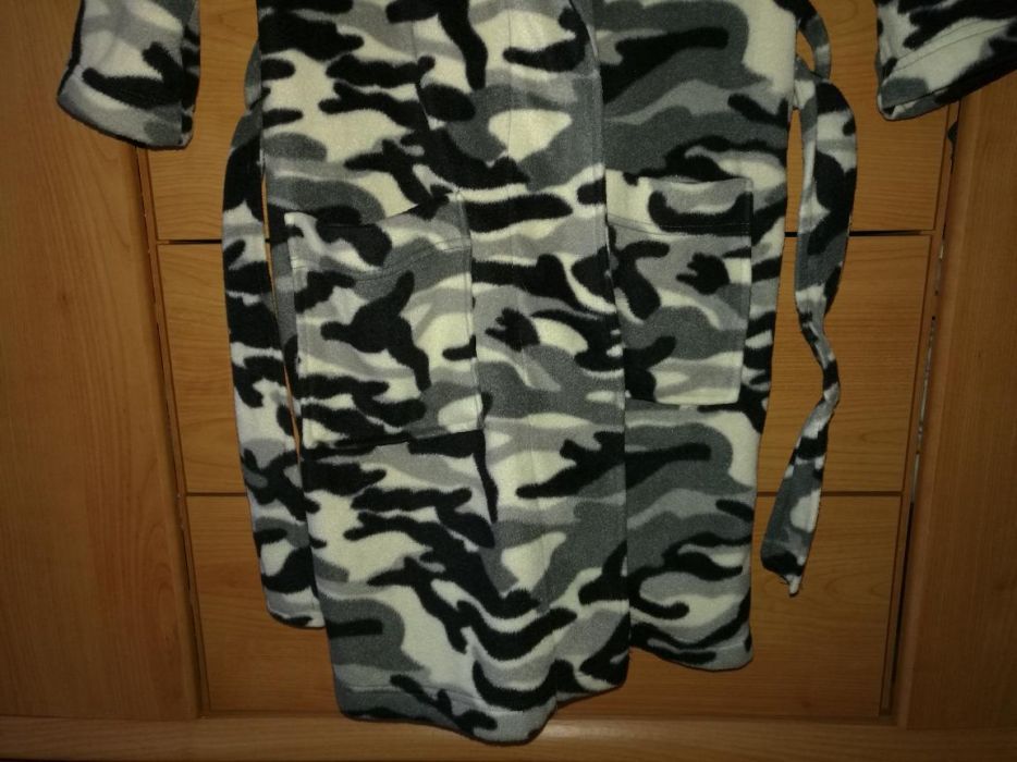 Szlafrok LEGEND GHETTO roz.100 polarowy, moro, STREET SPORTS dziecięcy