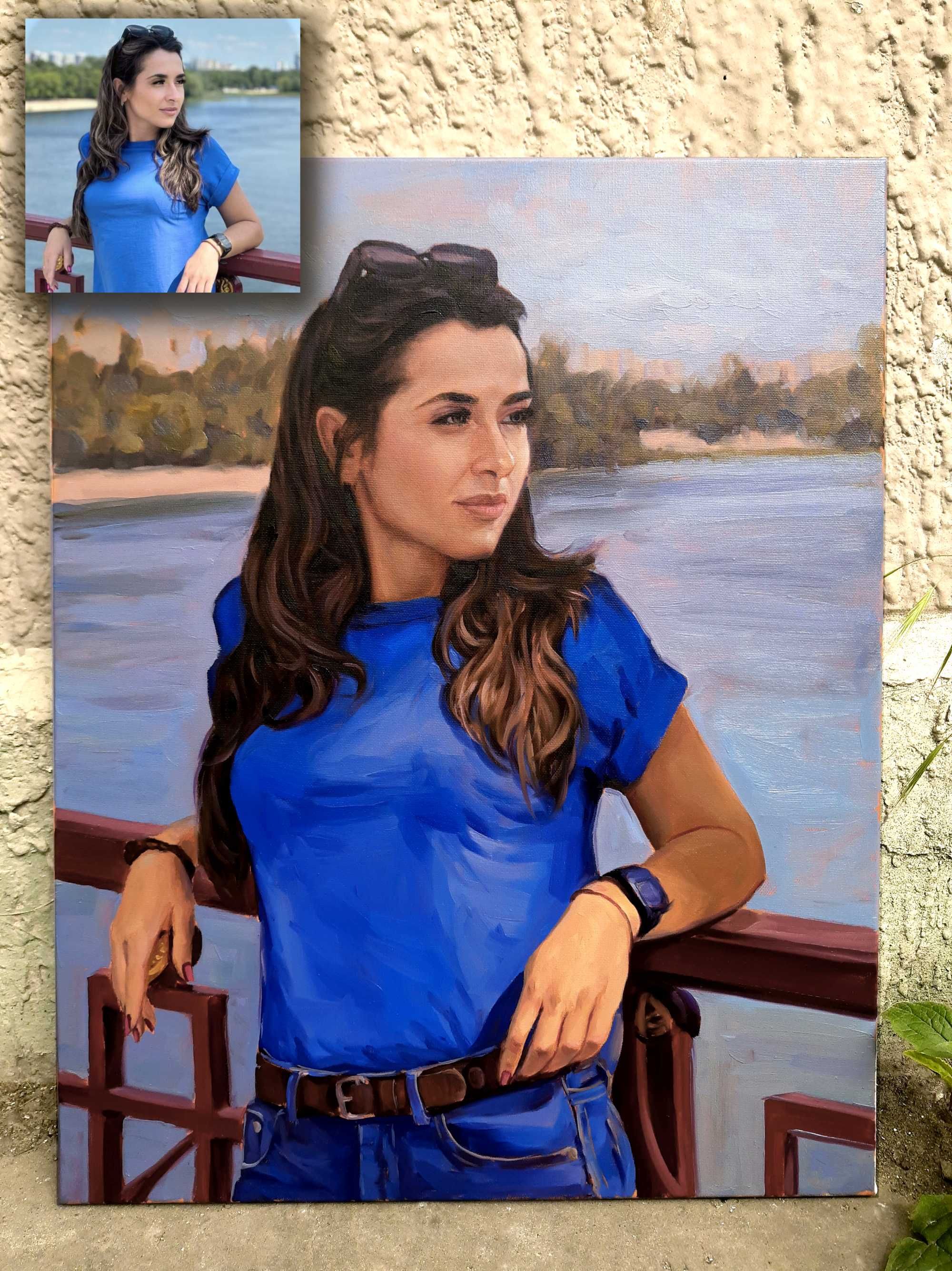 Obraz olejny, portret farbami olejnymi ze zdjęcia, Artysta\Malarz