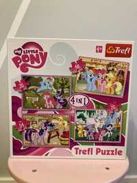 Puzzle 4w1, My Little Pony, Kolorowe Kucyki