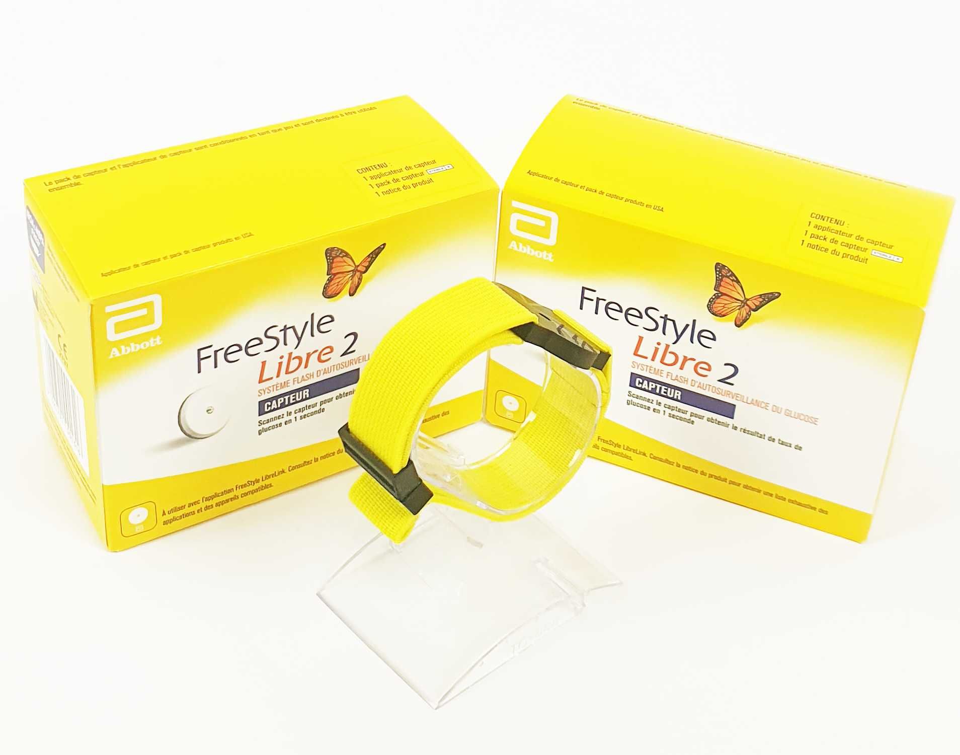Opaska ochronna na sensor FreeStyle Libre 2 ŻÓŁTA