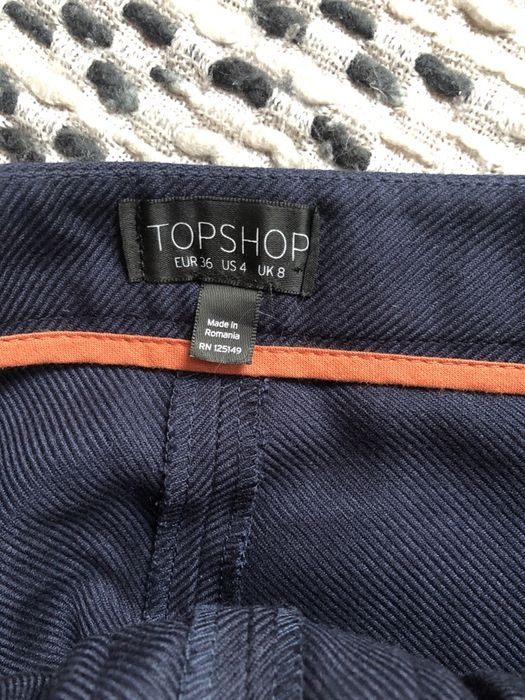 TopShop spodenki granatowe eleganckie XS/S