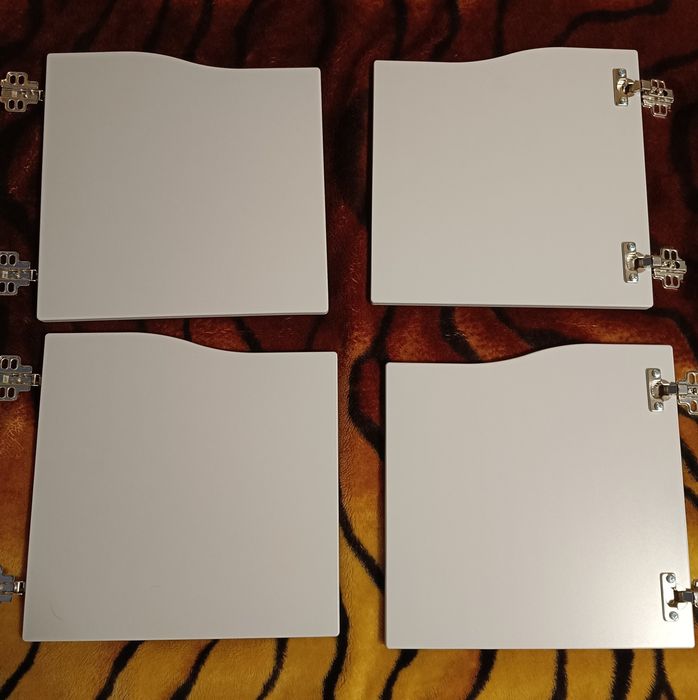 Ikea kallax wkład drzwiczkami 2 szt. szare fala