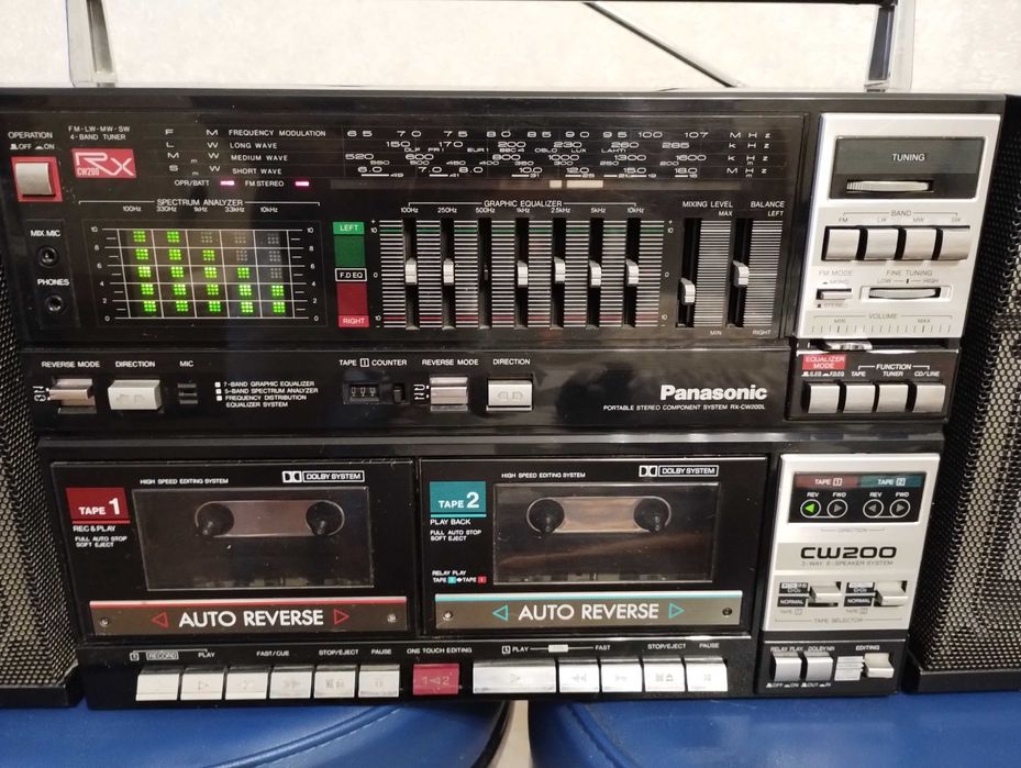 Магнитола Panasonic RX-CW200L (Тюнер AUX) Магнитофон Панасоник Япония