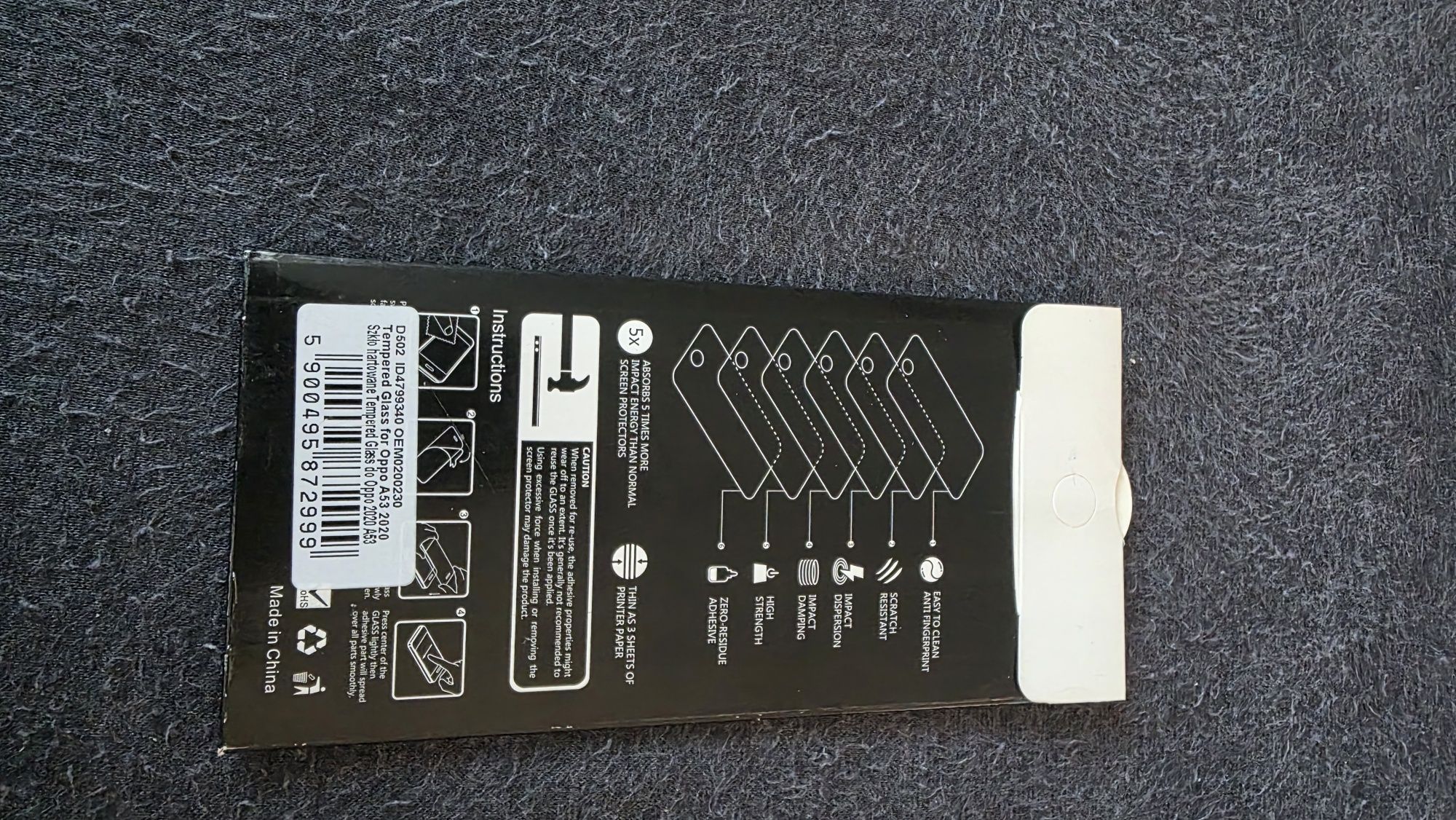 Silikonowe etui na telefon Oppo A53 2020+szkło hartowane 9H